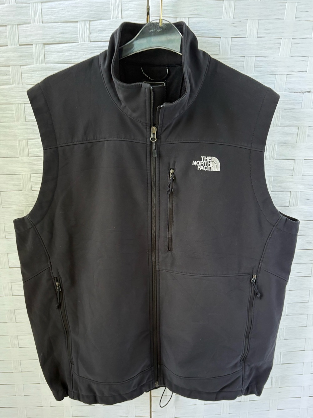 The North Face Men’s XL Black Vest Zippered Pockets Fleece Line Outdoors Utility